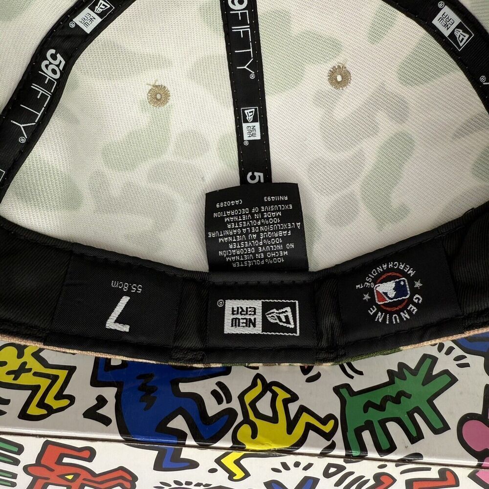 San Fransisco Giants Hat Cap Fitted Size 7 Brown‎ Duck Camo 59Fifty Plain Logo - Picture 11 of 11